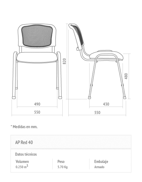 Silla AP Red - Leo Muebles - Electrodomésticos y Muebles