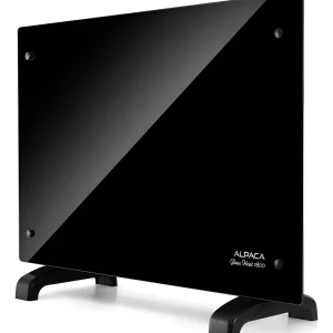 Caloventor Vidrio Alpaca De 1800w Glass Heat 1800 Negro