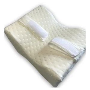 Almohada Separadora Piernas Int. Hipoalergénica Forma Mariposa Crema