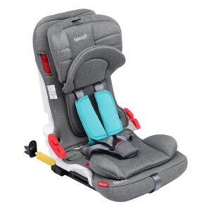 Butaca bebe Isofix GR gris/aqua FELCRAFT