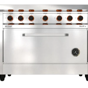 Cocina 6 hornallas 1100 Basic Chef Puerta ciega Morelli