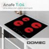 Anafe Domec T04 - Leo Muebles - Electrodomésticos y Muebles